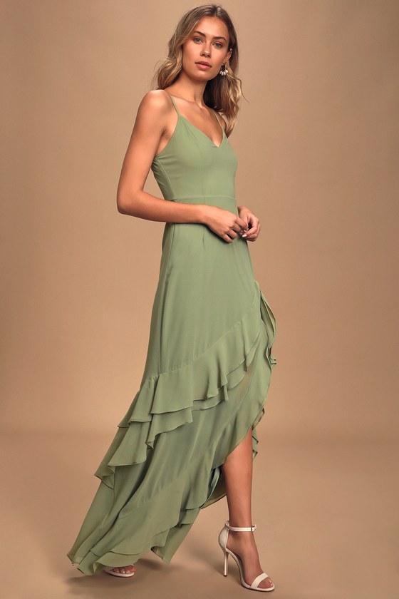 lulus sage dress