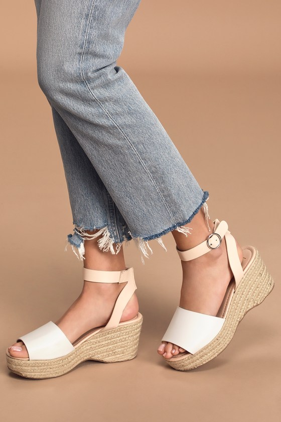 Cute White Sandals - Espadrille Sandals 