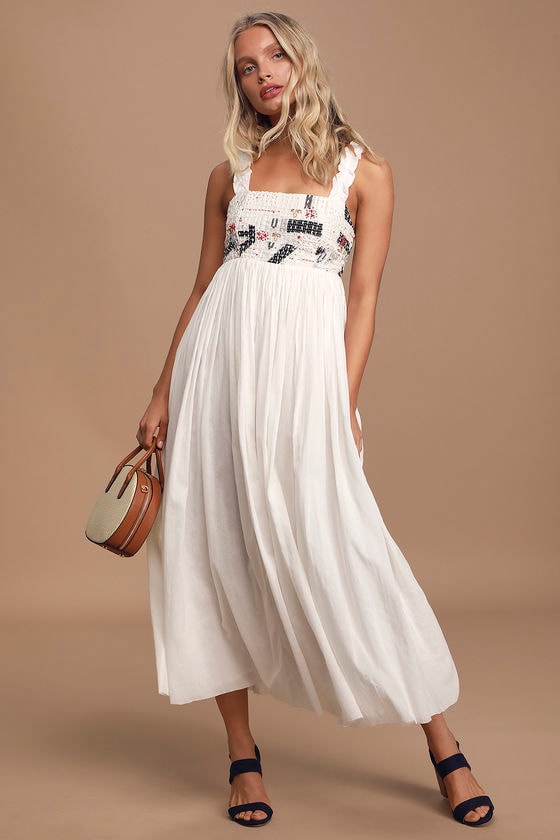 Show Me Your Mumu Dawn White Maxi Dress Cotton Maxi Dress Lulus