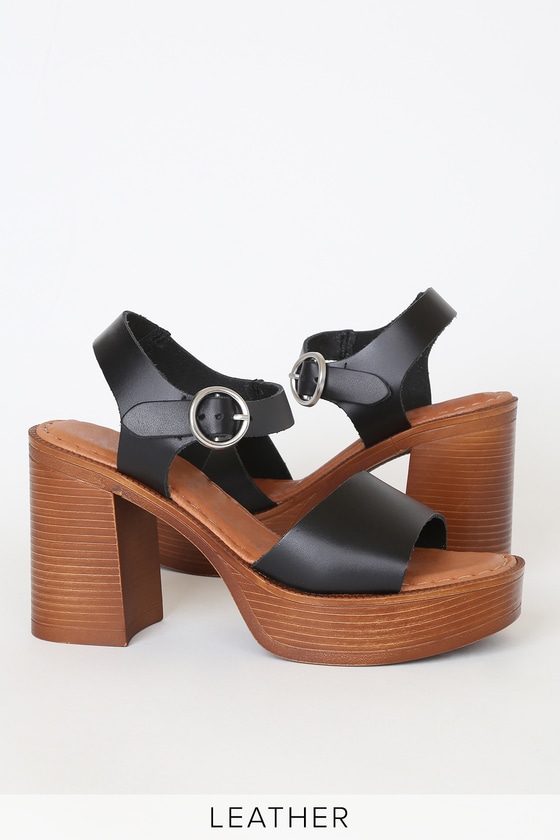 Office wooden heels best sale