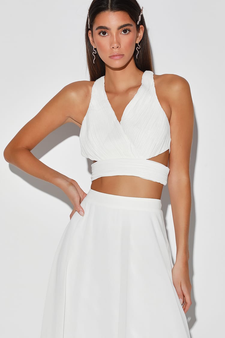 White Two-Piece Dress - Two-Piece Maxi Dress - Co-Ord Dress - Lulus