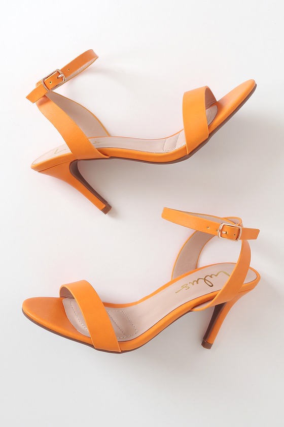 mango orange heels