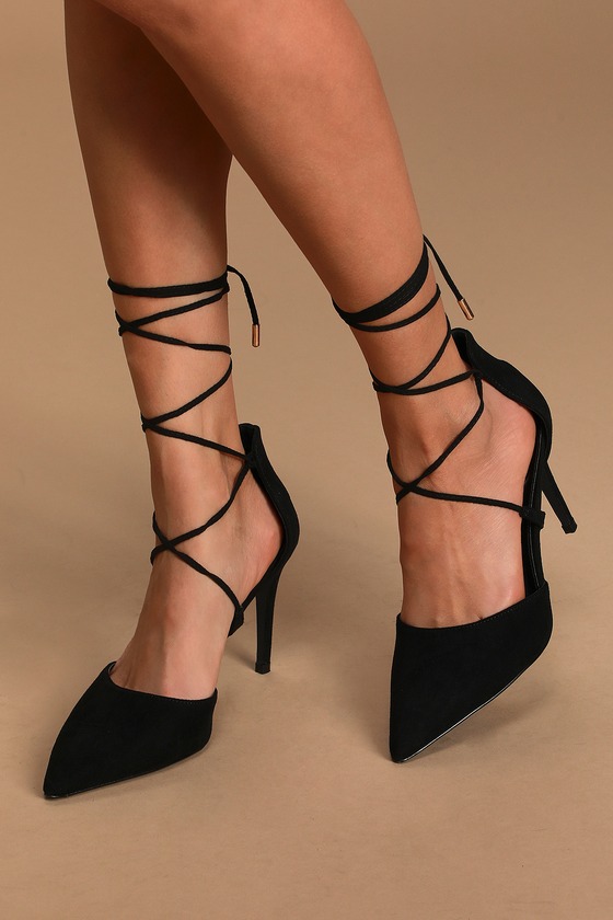 lulus lace up heels