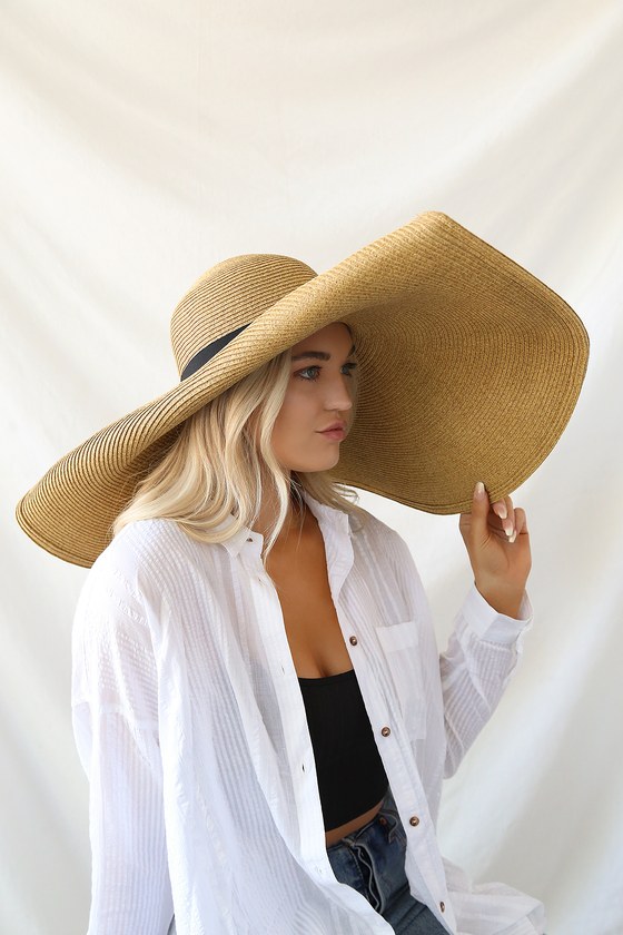 San Diego Hat Co. Hat - Tan Sunhat - Oversized Hat - Lulus