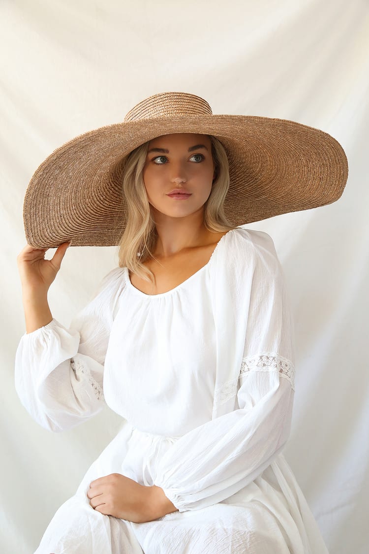 San Diego Hat Co. - Oversized Sun Hat - Wide Brim Straw Hat - Lulus