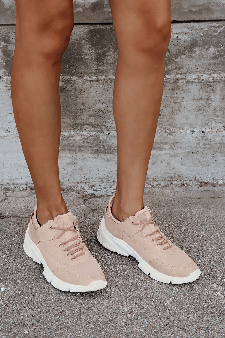 hvor ofte lure Vær sød at lade være Blush Mesh Sneakers - Athleisure Sneakers - Chunky Sneakers - Lulus