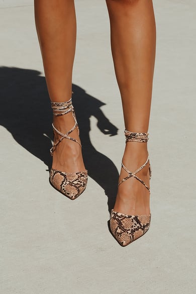 On-Trend Women's Lace Up Heels | Affordable Tie Up High Heels - Lulus