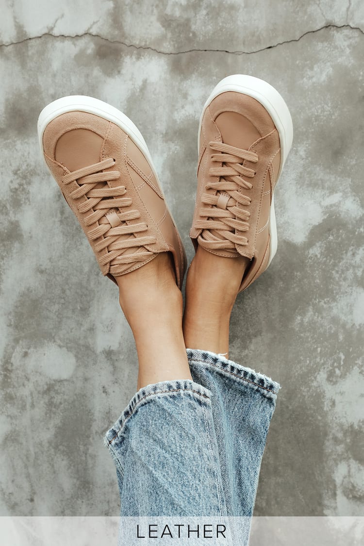 Splendid Lowell Blush - Suede Sneakers - Classic Lace-Up Sneakers - Lulus