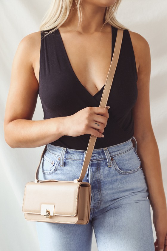 beige mini crossbody bag