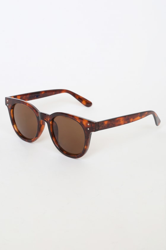 Cute Brown Sunglasses - Tortoise Sunglasses - Brown Sunnies - Lulus