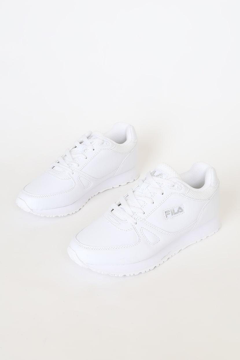 FILA Cress 2020 - Classic White Sneakers - Lace-Up Sneakers - Lulus