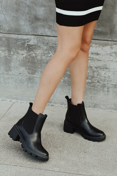 Women's Chelsea Boots - Black Chelsea Boots - Lulus