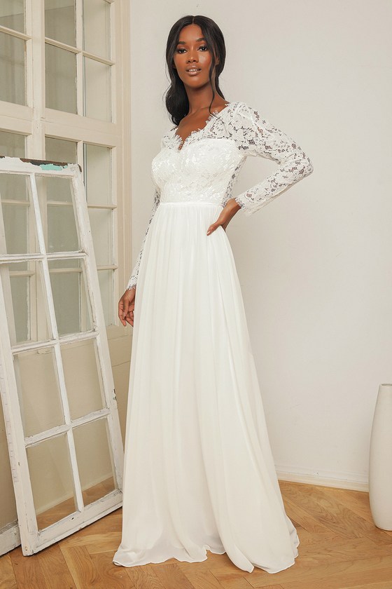 white wedding midi dress