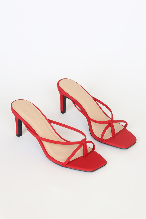 Red Sandals - High Heel Sandals - Stiletto Heels - Lulus