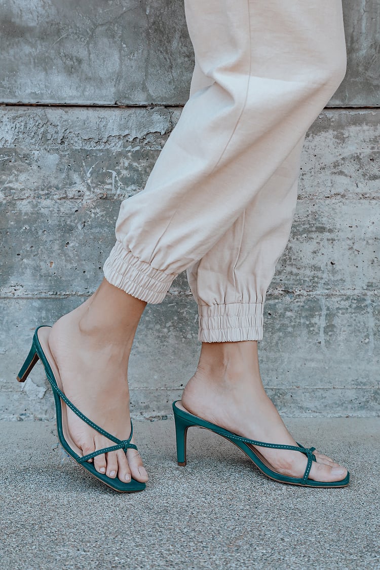 Emerald Green Sandals - High Heel Sandals - Stiletto Heels - Lulus