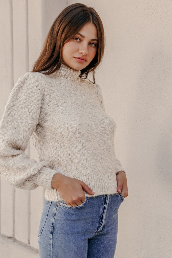 Vero Moda Diana Bubla Birch - Beige Sweater - Knit Sweater - Lulus