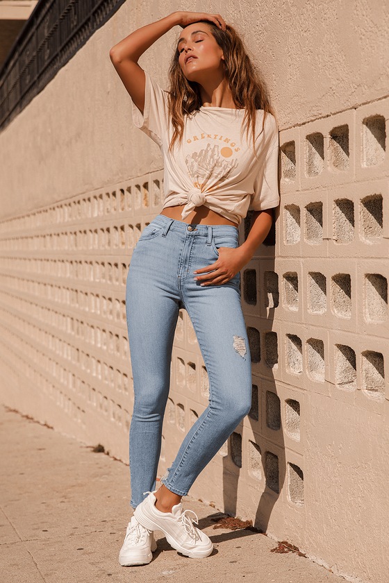 light-wash-jeans-high-waisted-jeans-distressed-skinny-jeans-lulus