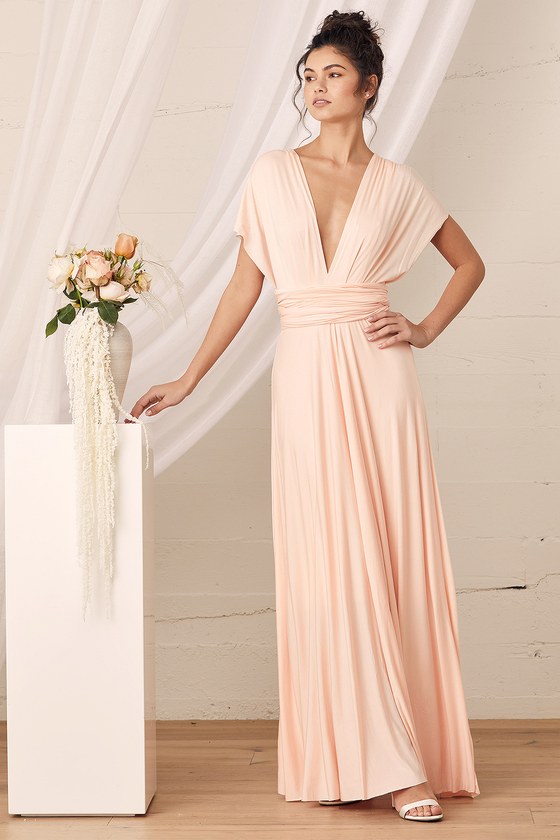 Blush Bridesmaid Dress - Convertible Dress - Infinity Dress - Lulus