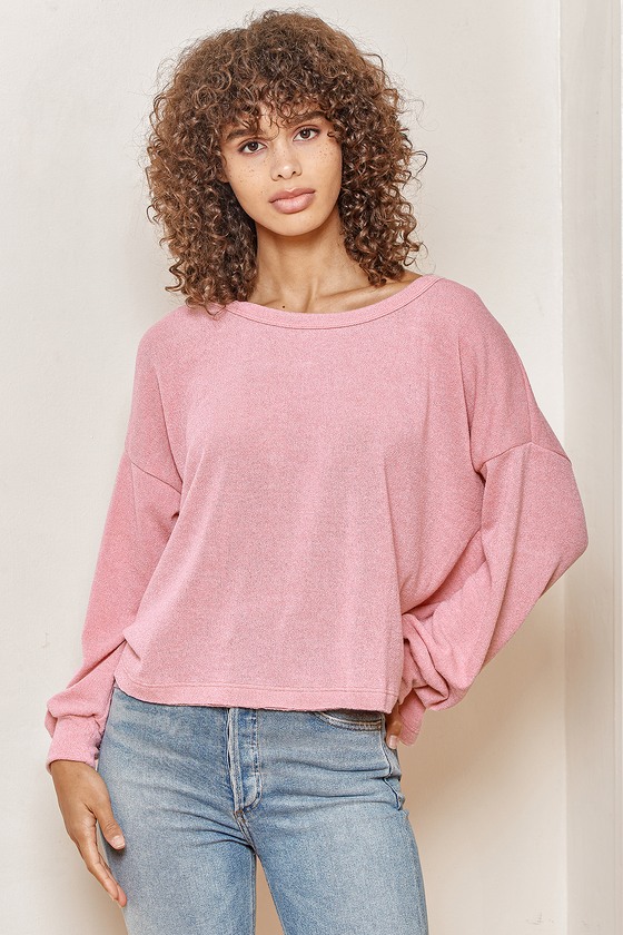 Lulus deals pink sweater