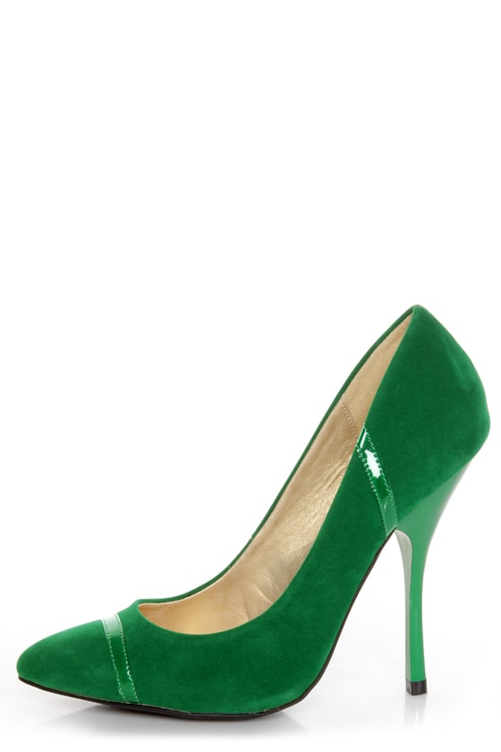 jade green heels