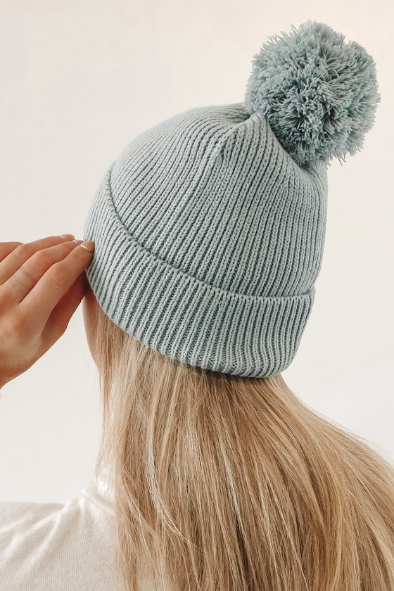 Boo Knit Pom Hat, Natural – SpearmintLOVE