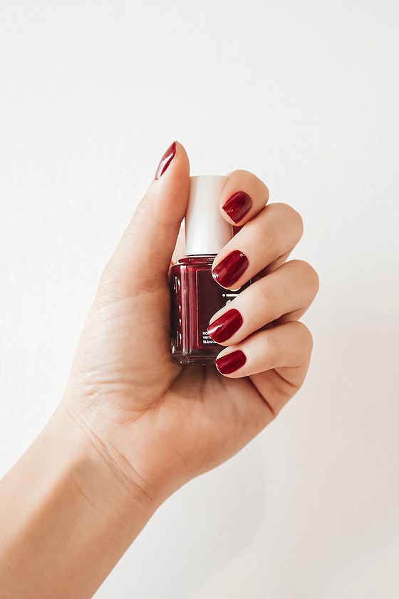 The perfect wine red nails 💅 holiday nails - YouTube