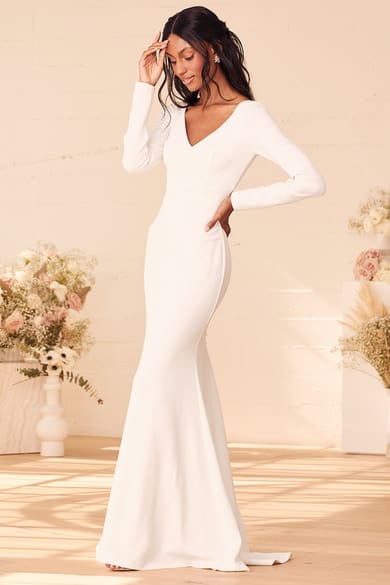 Casual Wedding Dresses - Courthouse & Elopement Wedding Dresses at Lulus