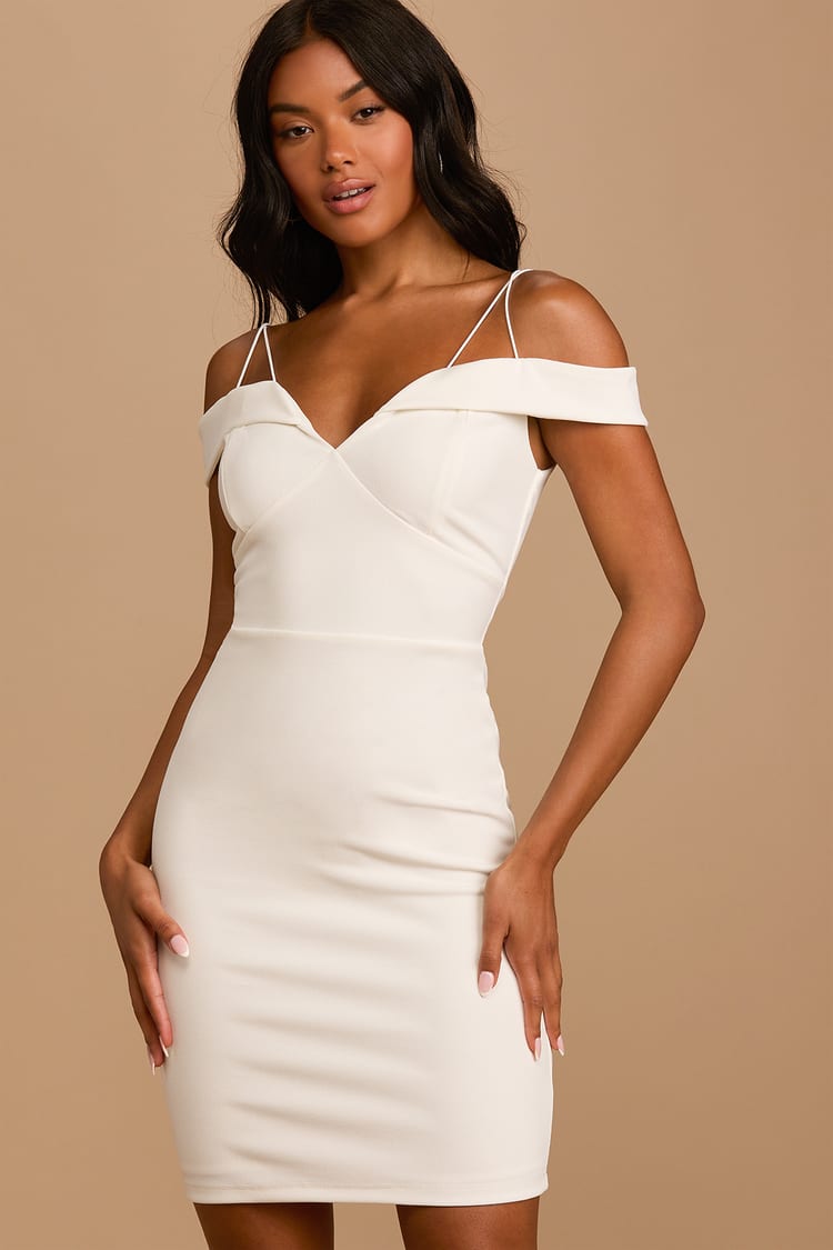 White Bodycon Dress - OTS Mini Dress - Bodycon Mini Dress - Lulus