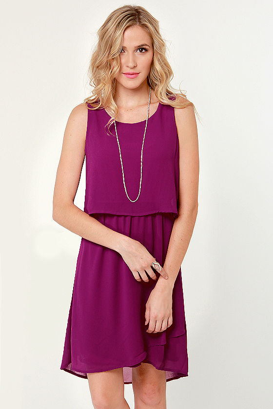 Magenta dress cheap casual