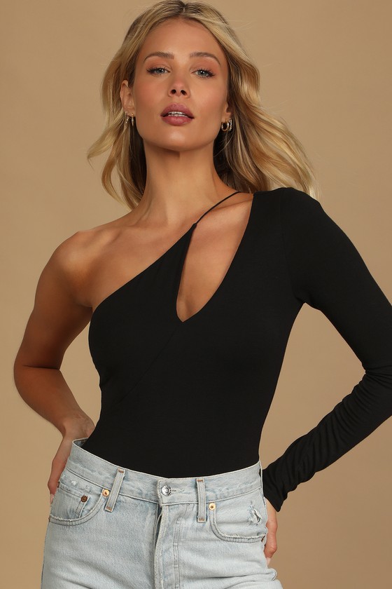 Asymmetrical bodysuit shop