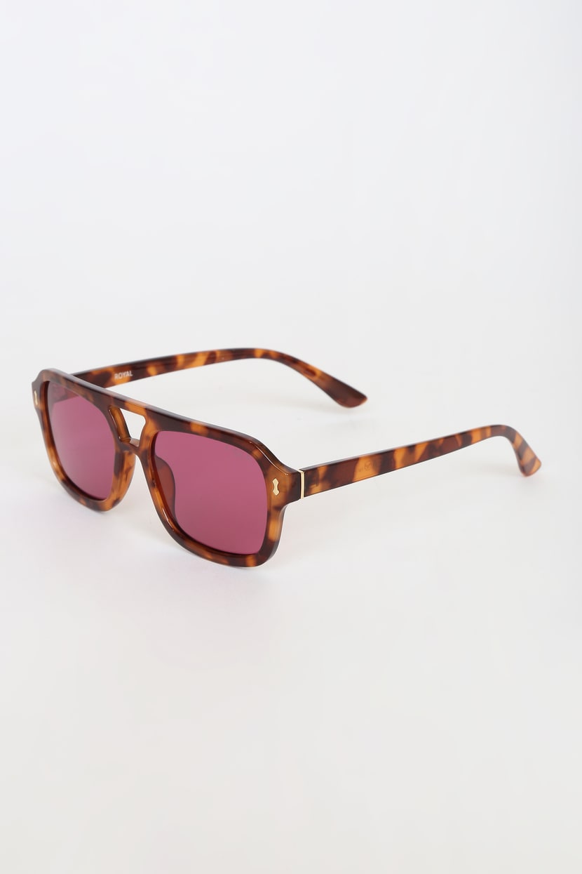 I-SEA Royal - Brown Aviator Sunglasses - Polarized Sunglasses - Lulus