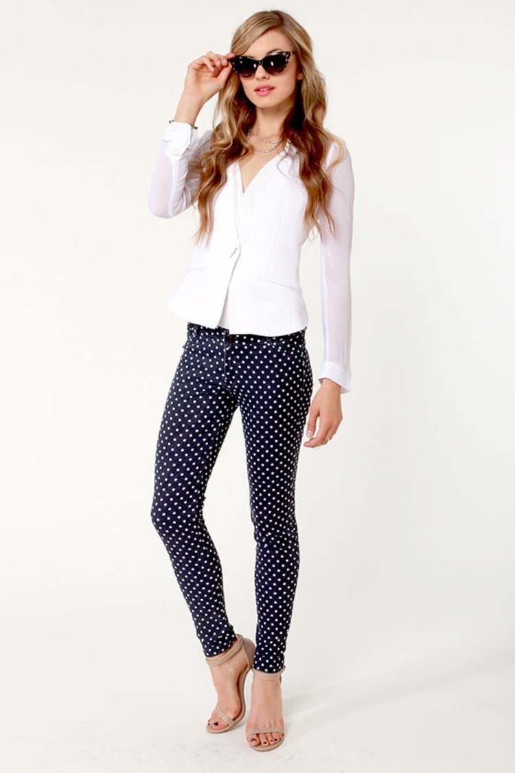 Adorable Polka Dot Jeans - Polka Dot Pants - Skinny Jeans - Jeggings -  $53.00 - Lulus