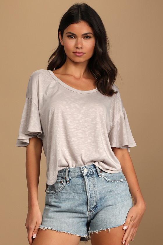 essential t shirt taupe