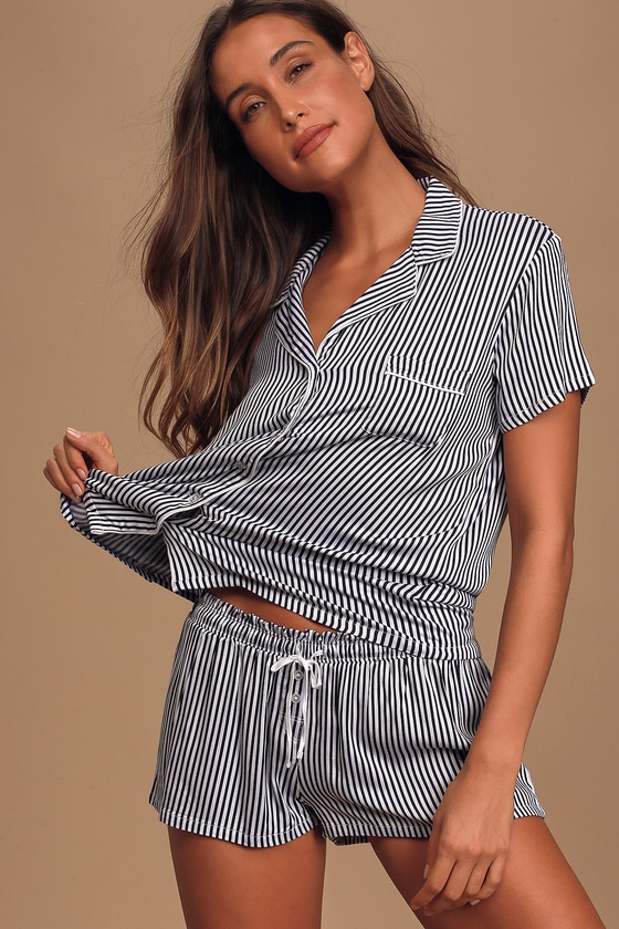 Striped pj shop set