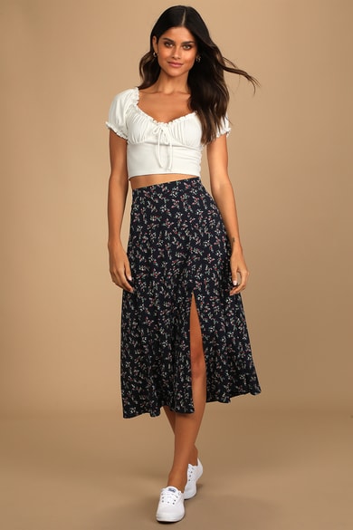 Chic Women's Midi Skirts at Great Prices | Dress to Impress With a Midi  Skirt Outfit for Work or Casual Outings - Lulus