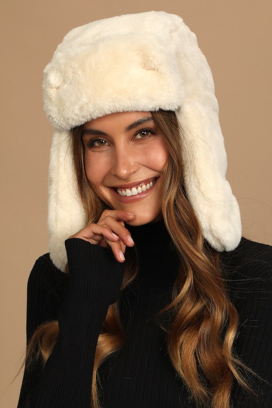 Faux Fur Trapper Hat - Aviator Hat - Ear Flap Hat - Hunter Hat - Lulus