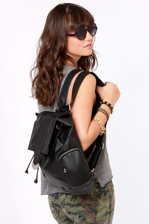 Volcom Model Muse Bag - Black Backpack - Black Handbag - Convertible Bag -  $65.00 - Lulus
