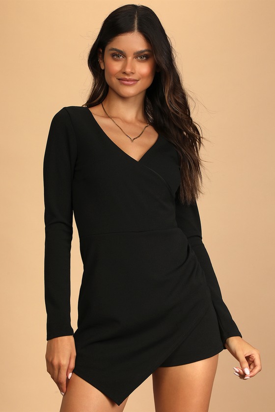 Asymmetrical romper hot sale dress