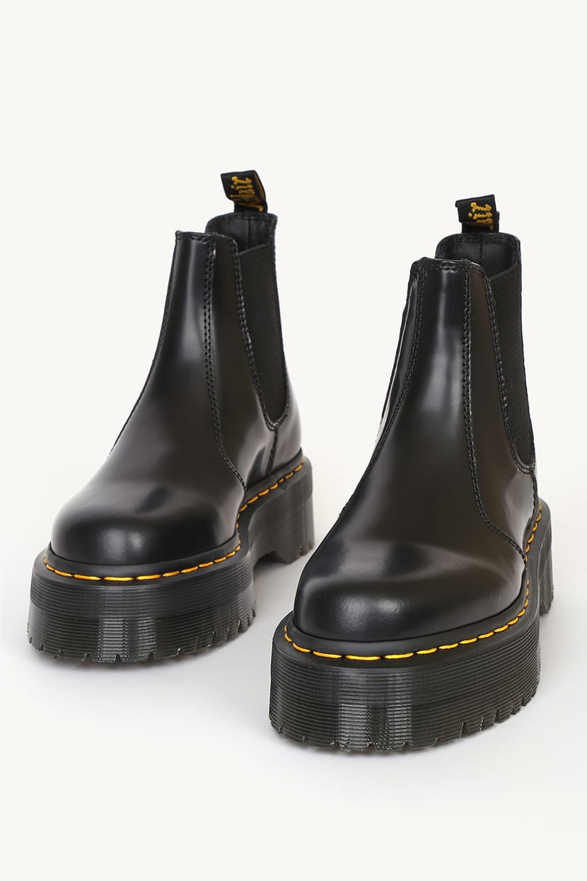 Dr. Martens 2976 - Black Boots - Leather Boots - Slip-On Boots - Lulus
