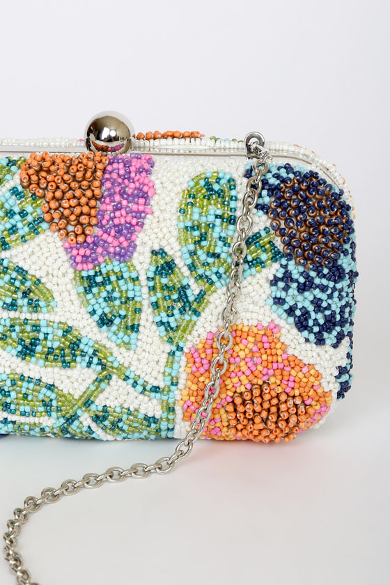 Lulus Beaded popular Clutch Purse