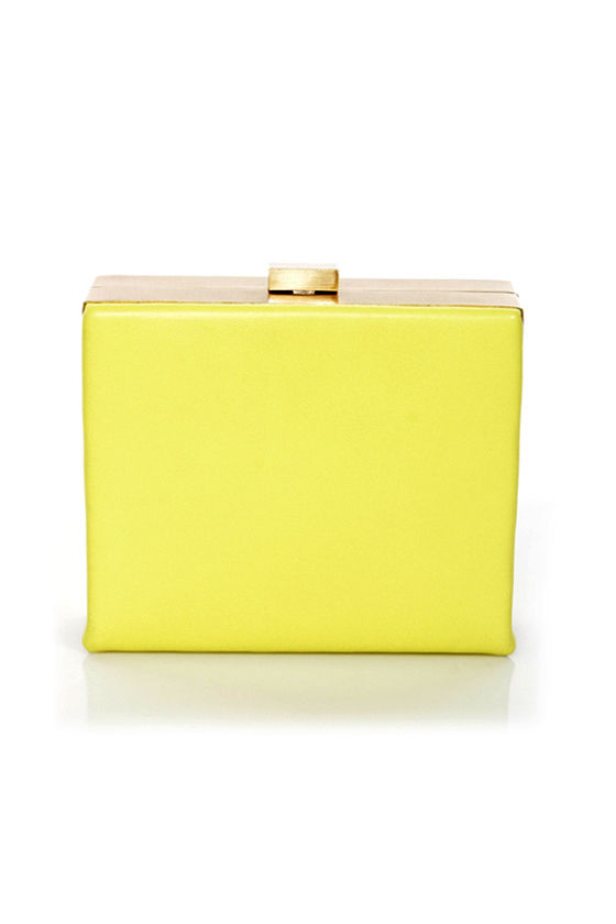 Cute Yellow Clutch - Square Clutch - Vegan Purse - Vegan Clutch - $38. ...