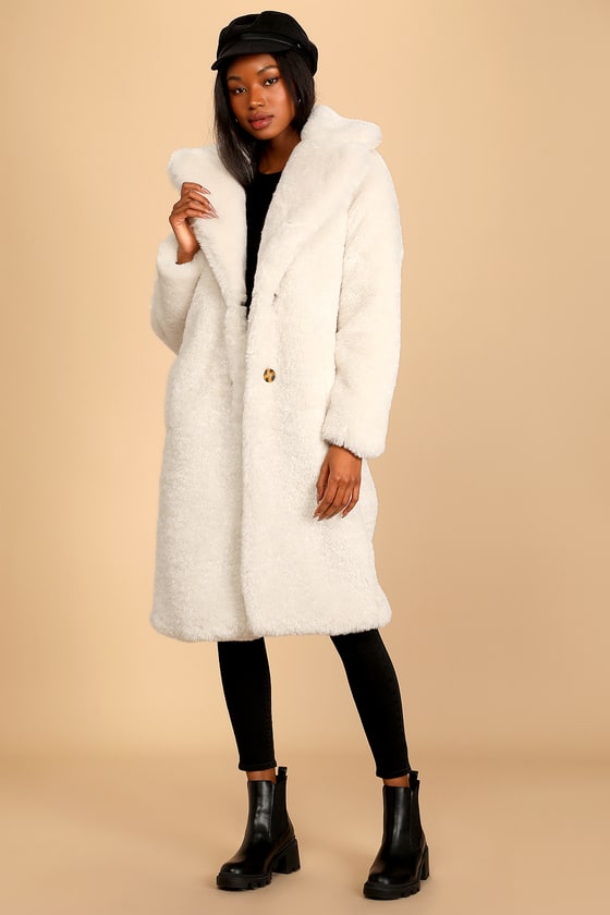 Cream coat on sale