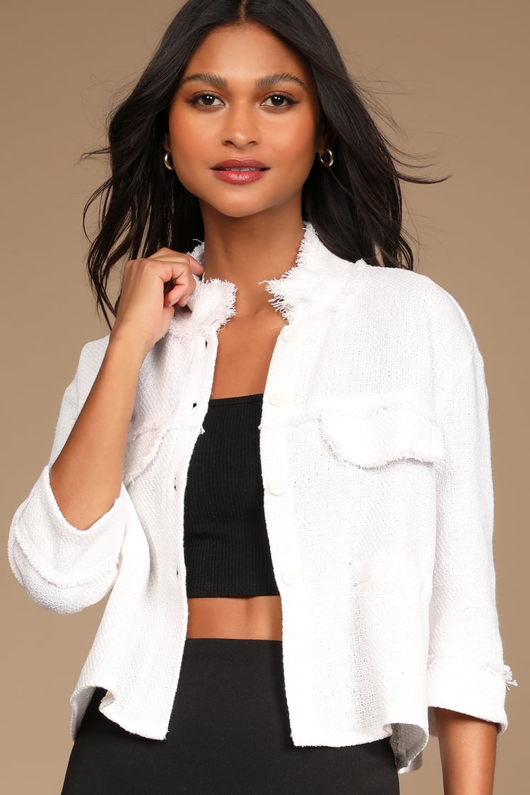 Sage the Label For A Moment Jacket - Off White Jacket - Jackets - Lulus