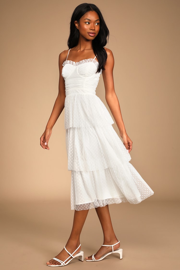 Cute White Shirt Dress - Bustier Dress - 2-in-1 Dress - Lulus