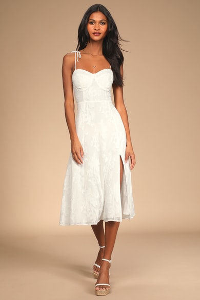 White Midi Dress - Bodycon Midi Dress - Cutout Bodycon Dress - Lulus