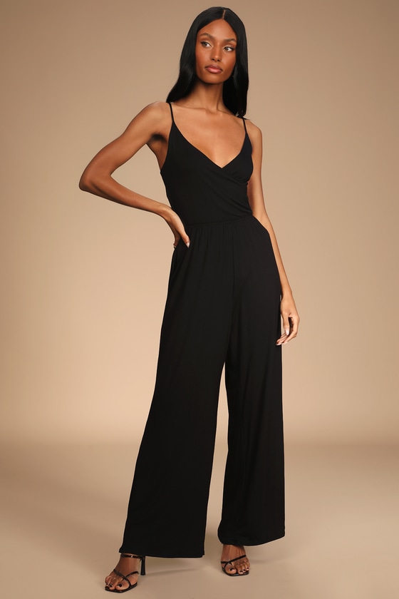 Lulus hot sale jumpsuit black