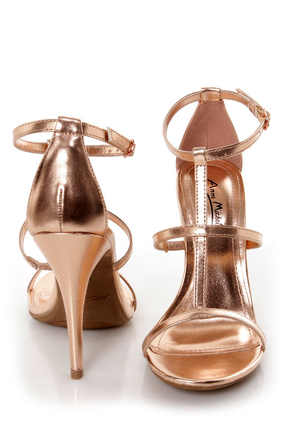 Anne michelle clearance rose gold heels