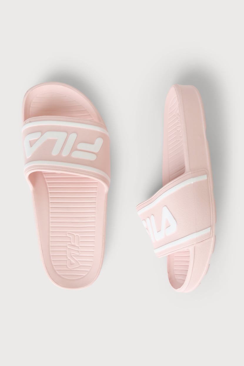 FILA Sleek Slide Sandals - Pool Slides - Rubber Slide Sandals - Lulus