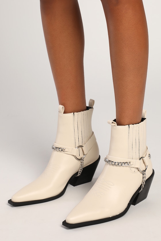 white western ankle booties