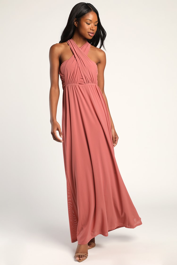 Rose Maxi Dress - Strapless Dress - Pleated Maxi Dress - Lulus